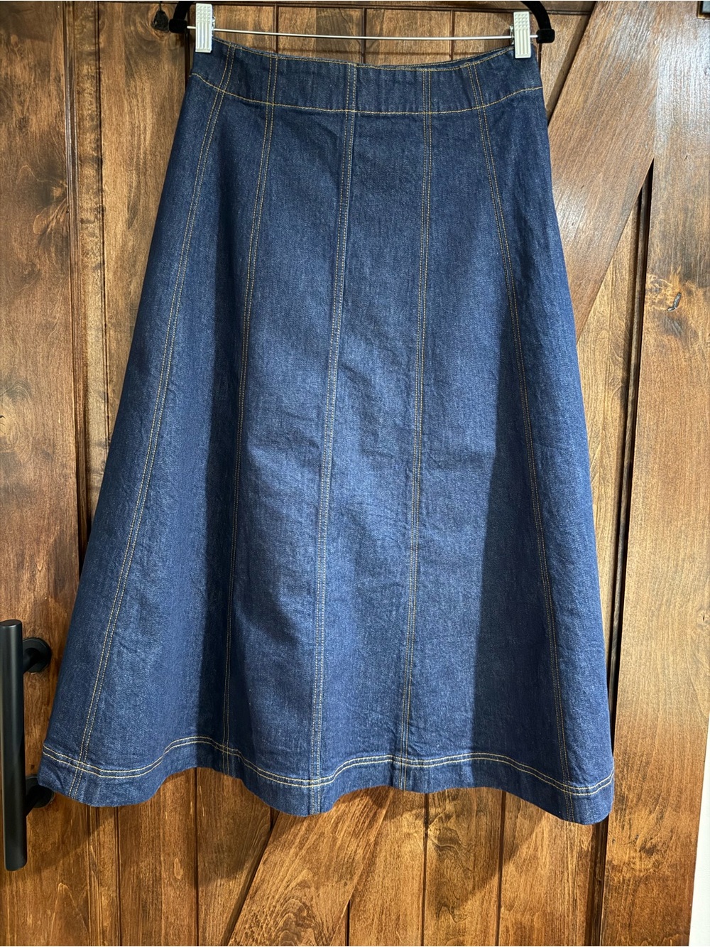 Veronica Beard Alix Circle Denim Skirt - Picture 9 of 12